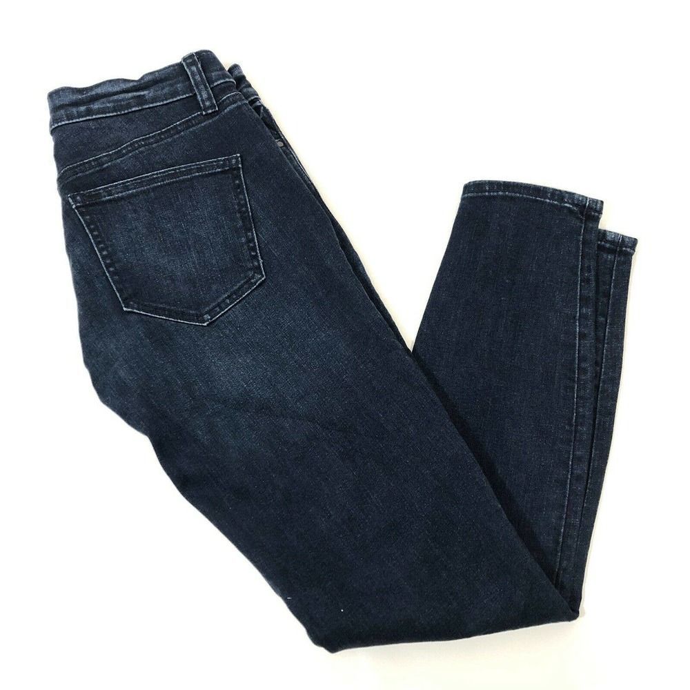 Ann Taylor Loft Modern Skinny Jeans Blue Dark Wash Womens Denim Size 0